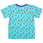 Комплект для мальчика (футболка, шорты), рост 104-110 см, цвет синий, принт микс 1403-60 - Фото 10