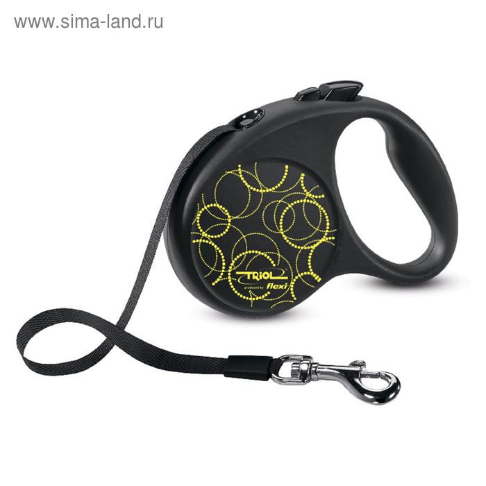 Рулетка Triol Flexi Fun Neon лента, M, 5м до 25кг - Фото 1