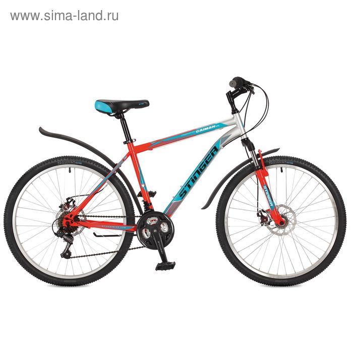 Велосипед 26" Stinger Caiman D, 2017, цвет оранжевый, размер 18"