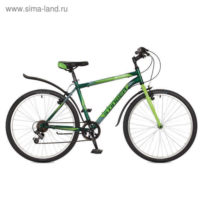 Велосипед 26" Stinger Defender, 2017, цвет зелёный, размер 20"
