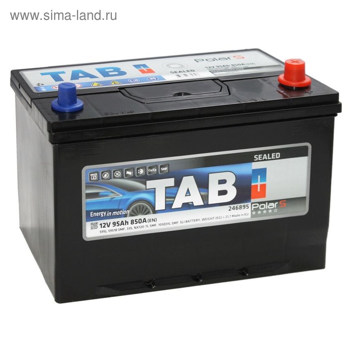 Аккумуляторная батарея TAB Polar 95 А/ч - 6СТ АПЗ выс.обратная полярность - Фото 1