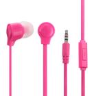 Наушники Perfeo HANDY, вакуумные, микрофон, 100 дБ, 16 Ом, 3.5 мм, 1.2 м, розовые - Фото 1