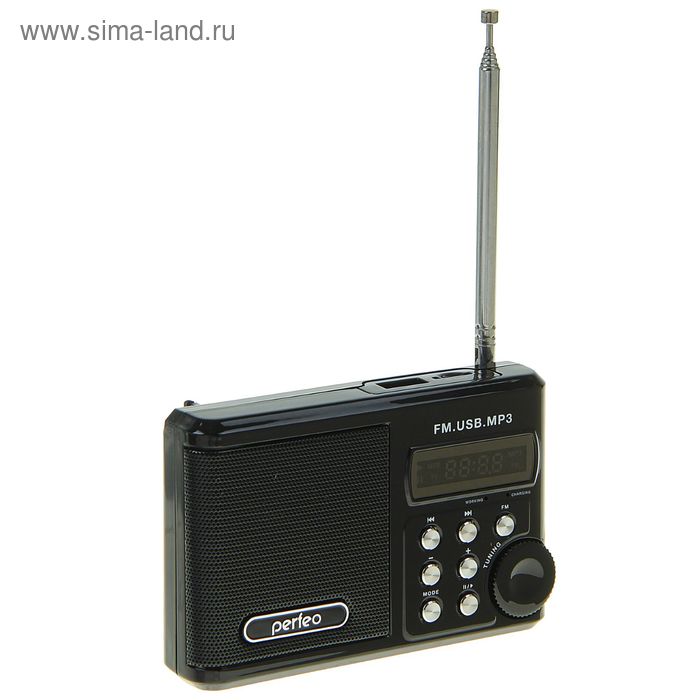 Радиоприемник Perfeo Ranger, УКВ+FM, MP3, USB, черный - Фото 1