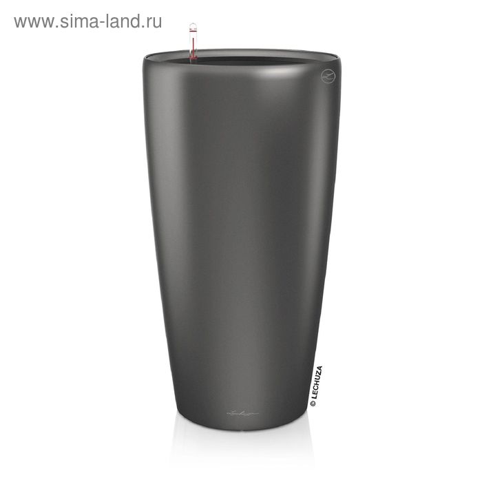 Кашпо с автополивом «Рондо», цвет антрацит - Фото 1