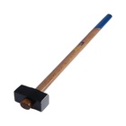 Кувалда кованая ТУНДРА, удлиненная деревянная рукоятка, 3 кг - Фото 2