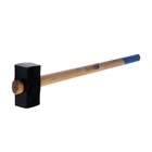 Кувалда кованая ТУНДРА, удлиненная деревянная рукоятка, 4 кг - Фото 4