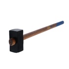 Кувалда кованая ТУНДРА, удлиненная деревянная рукоятка, 5 кг - Фото 4