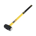 Кувалда кованая ТУНДРА, удлиненная фиберглассовая трехкомпонентная рукоятка, 3 кг - Фото 2