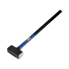 Кувалда кованая ТУНДРА, удлиненная фиберглассовая трехкомпонентная рукоятка, 4 кг - Фото 2