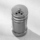 Солонка «Металлик», 120 мл, 4.3×8 см, нержавеющая сталь, серебристая - Фото 4