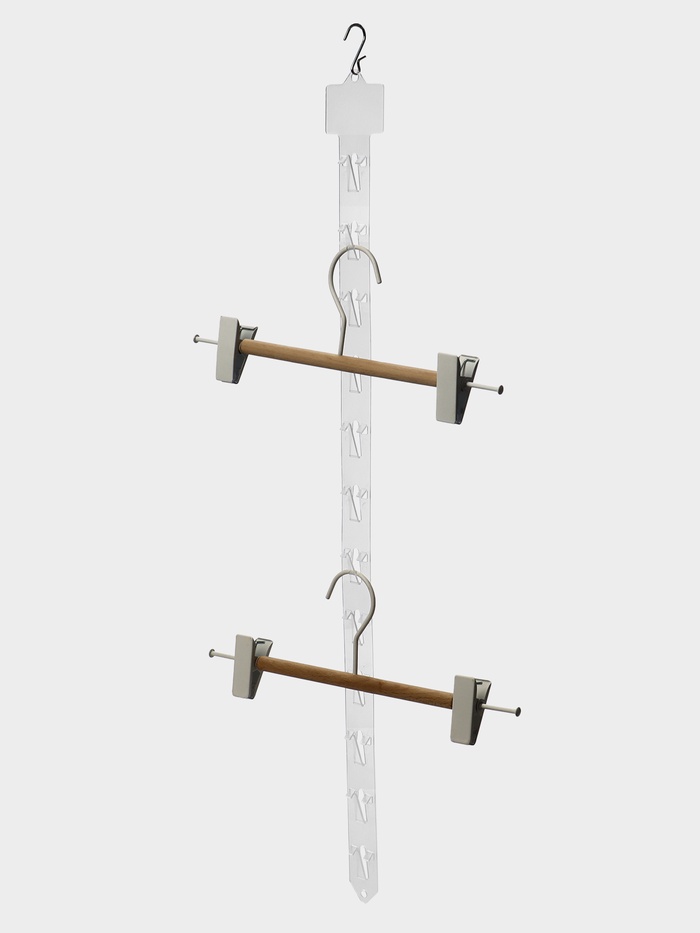 Стрип лента с подвесом на 12 крючков, L=63.5 см, 10 шт. прозрачный - Фото 1