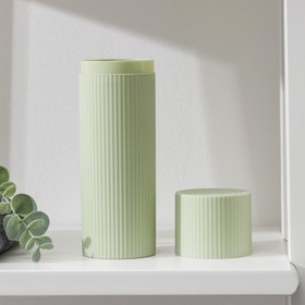 Футляр для зубной щётки и пасты «Рифлёный», 19.2×6 см, зелёный  (артикул 1515729)  большой выбор товаров оптом и в розницу по низким ценам с доставкой