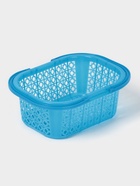 Корзина для хранения с ручками, пластик, 20.5×15.5×8 см, синяя - Фото 3