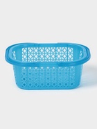 Корзина для хранения с ручками, пластик, 20.5×15.5×8 см, синяя - Фото 5
