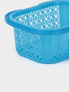 Корзина для хранения с ручками, пластик, 20.5×15.5×8 см, синяя - Фото 6