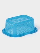 Корзина для хранения с ручками, пластик, 20.5×15.5×8 см, синяя - Фото 7