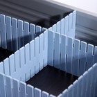 Разделитель для ящиков, 4 шт., 46×7 см, пластик, сиреневый - Фото 3