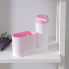 Подставка для ванных и кухонных принадлежностей с дозатором, 6×17,5×19 см, цвет МИКС - Фото 4