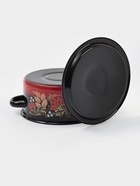 Кастрюля эмалированная «Рябинушка», 2 л, d=18 см, с крышкой, ручка МИКС, чёрная, красная - Фото 3