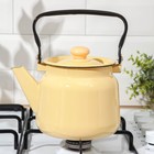 Чайник эмалированный, 2,3 л, цвет палевый - Фото 5