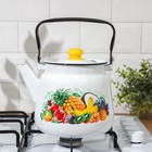 Чайник эмалированный сферический «Эквадор», 3.5 л, цвет белый - Фото 5