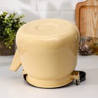 Чайник эмалированный, 3.5 л, без деколи, цвет бежевый - Фото 4