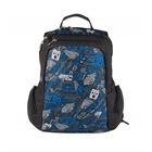 Рюкзак, отделение на молнии, 2 кармана, цвет серо-синий - Фото 1