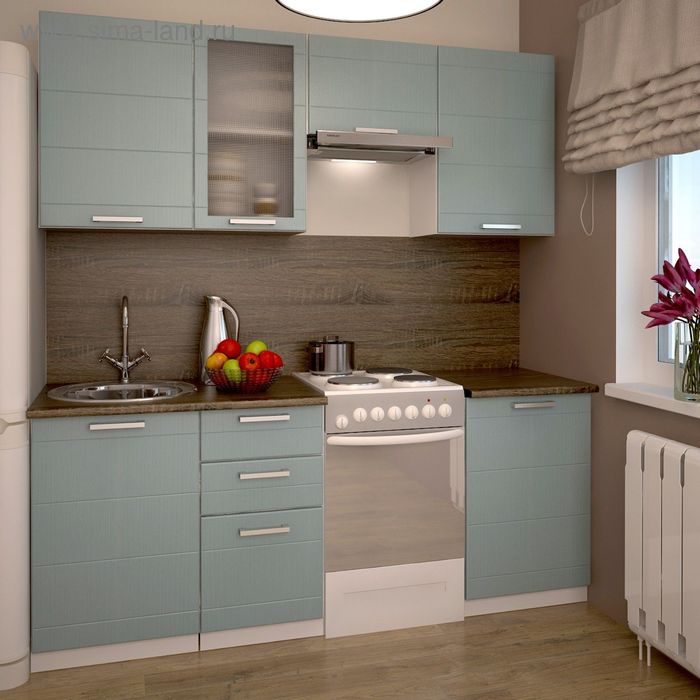 Кухня цвета эвкалипт в интерьере фото Кухня цвета эвкалипт в интерьере фото