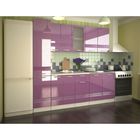 Кухонный гарнитур Волна, 2200 мм, цвет Фиолетовый металлик - Фото 1
