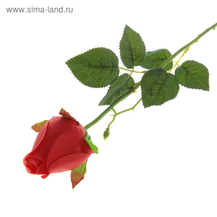 Цветы искусственные "Роза" красная 8*4*55 см - Фото 1