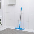 Швабра для мытья пола плоская Доляна, насадка из микрофибры 42×12 см, телескопическая ручка 92-181 см - Фото 7