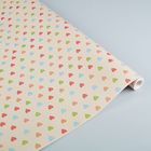 Бумага упаковочная крафт "Сердечки", 0.7 х 10 м - Фото 1