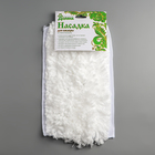 Насадка для швабры с зажимом-бабочкой Доляна, 30×18 см, микрофибра, нити, цвет белый - Фото 4