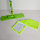 Швабра для мытья пола плоская Доляна, насадка из микрофибры 42×12 см, телескопическая стальная ручка 92-122 см, цвет МИКС - Фото 3