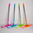 Швабра для мытья пола плоская Доляна, насадка из микрофибры 42×12 см, телескопическая стальная ручка 92-122 см, цвет МИКС - Фото 6