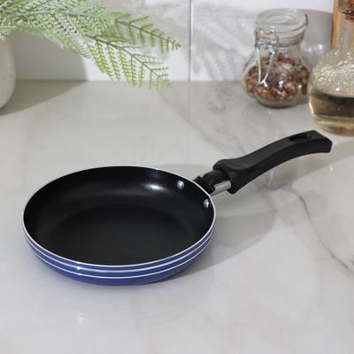 Сковорода «Лерой», d=14 см, пластиковая ручка, антипригарное покрытие, алюминий, цвет МИКС