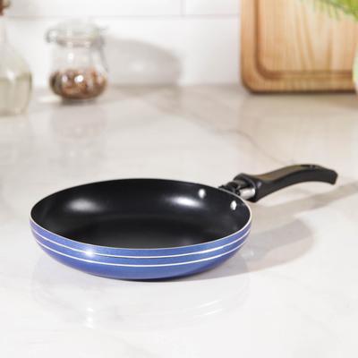 Сковорода «Лерой», d=16 см, пластиковая ручка, антипригарное покрытие, алюминий, цвет МИКС