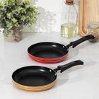 Сковорода «Лерой», d=16 см, пластиковая ручка, антипригарное покрытие, алюминий, цвет МИКС - Фото 5