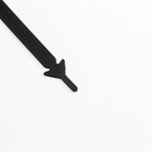 Шнурки для обуви, 6 шт., силиконовые, плоские, 13 мм, 9 см, чёрные - Фото 4