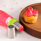 Насадка кондитерская KONFINETTA «Вихрь», d=3.7 см, выход d=2 см, нержавеющая сталь - Фото 2