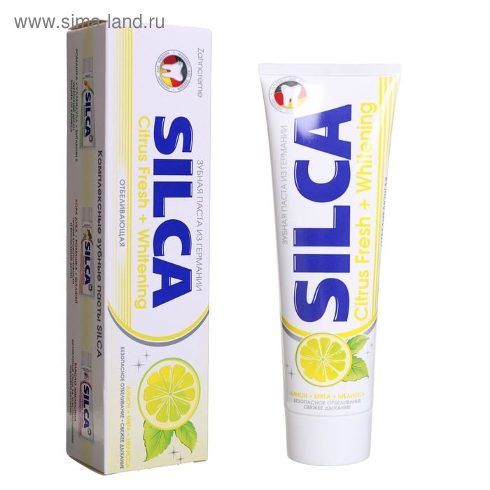 Зубная паста Silca Citrus Fresh + Whitening, в пенале, 100 мл - Фото 1