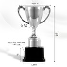 Кубок 113, наградная фигура, серебро, подставка пластик, 17.7 см - Фото 2