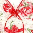 Пижама женская (майка, шорты) Гейша №3, цвет красный, р-р 44 вискоза - Фото 5