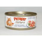 Влажный корм Petreet для кошек, кусочки розового тунца с крабом сурими, ж/б, 70 г - Фото 1