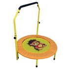 Складной мини-батут Perfetto Sport с ручкой, d=92 см, цвет оранжевый - Фото 1