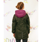 Куртка для девочки "ЕВА", рост 128 см (64), цвет ирис/хаки В10017-10 - Фото 2
