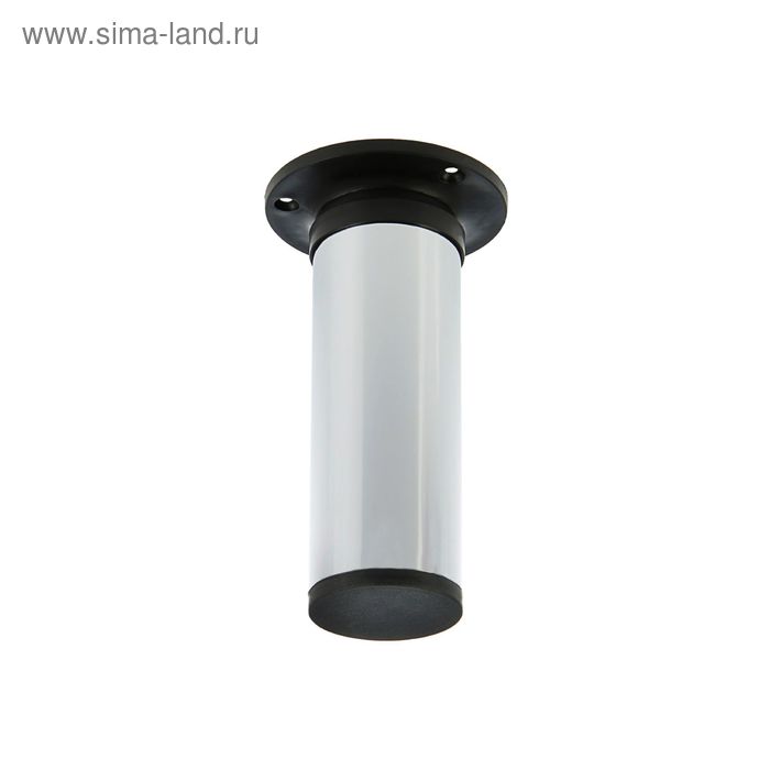 Опора регулируемая, d=50 мм, H=150-170 мм, цвет хром - Фото 1