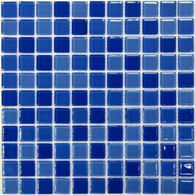 Мозаика стеклянная Bonaparte, Blue wave-1 300х300х4 мм
