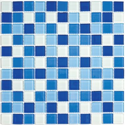 Мозаика стеклянная Bonaparte, Blue wave-3 300х300х4 мм