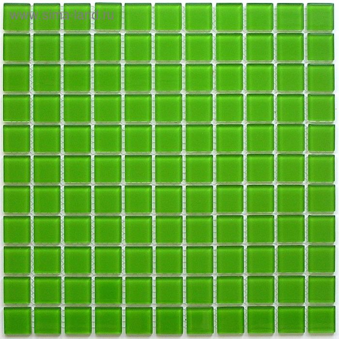 Мозаика стеклянная Bonaparte, Green glass 300х300х4 мм - Фото 1
